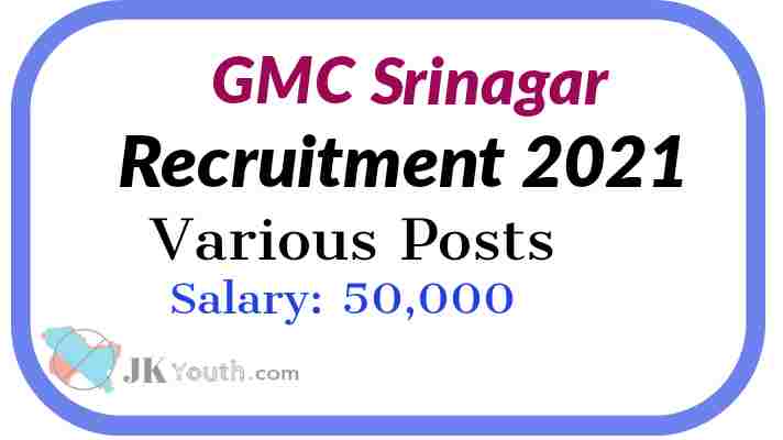 GMC Srinagar Recruitment