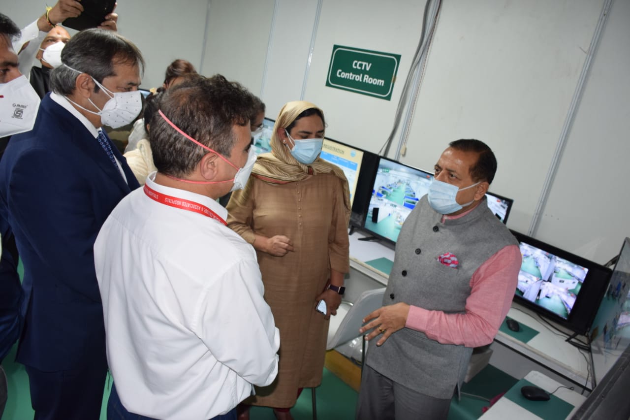 COVID Hospital Srinagar among the best service providers in INDIA: Dr. Jitendra Singh 1