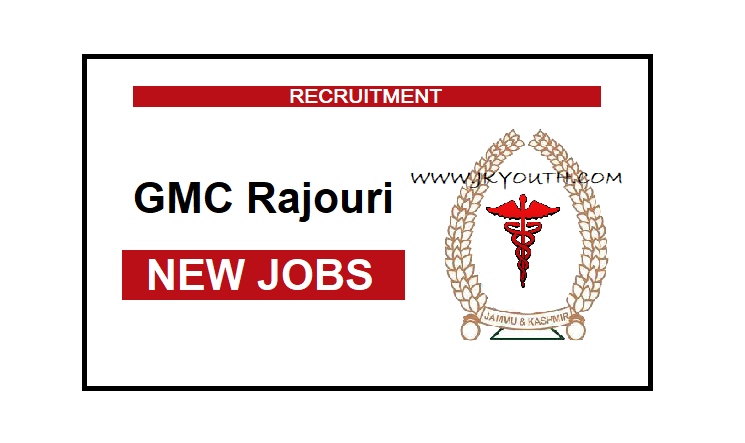 GMC Rajouri Recruitment for the posts of Assistant Prof, Associate Prof, Professor 1