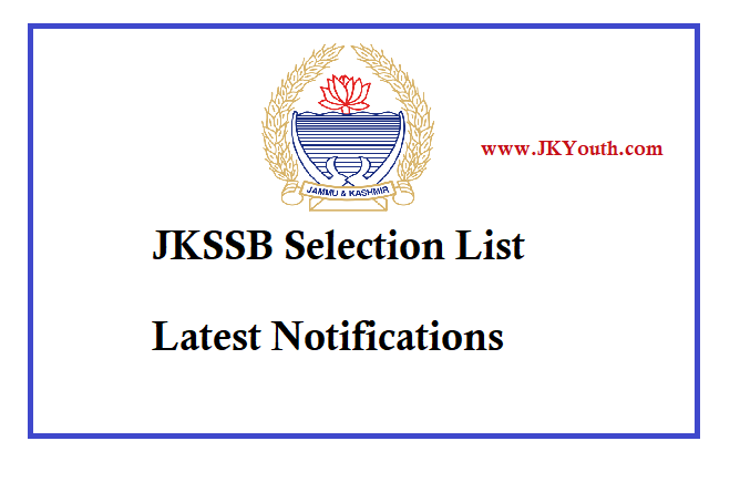 JKSSB Fisheries Development Assistant Selection List 1