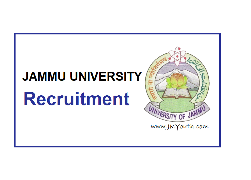 Jammu University Fresh Recruitment for various posts 4