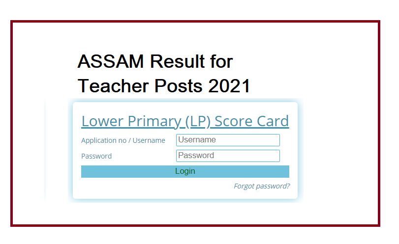 Assam TET Result 2021, Check your Result here 1
