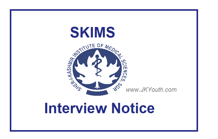 SKIMS Hospital Interview notice for the Post of Director 1