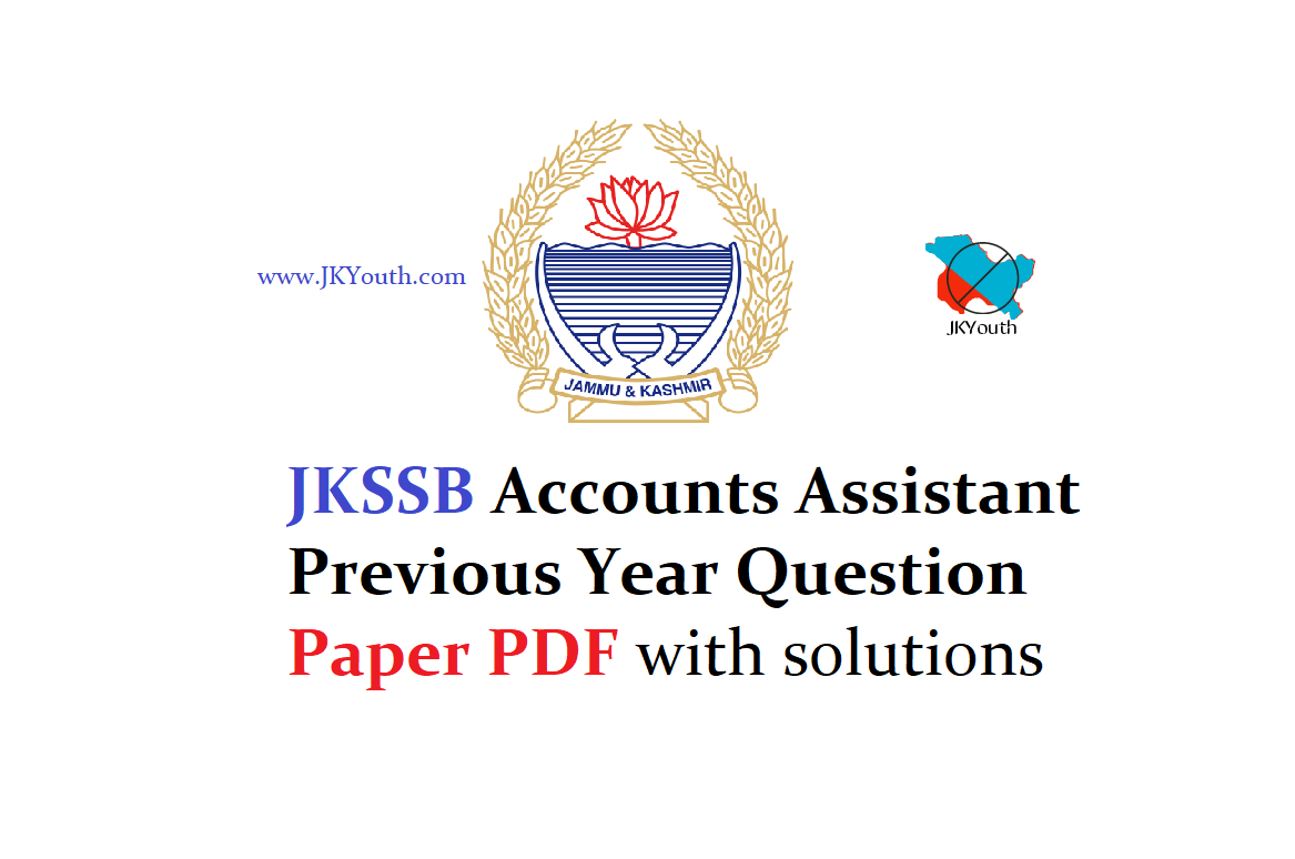 JKSSB Accounts Assistant Previous Year Question Paper PDF 1
