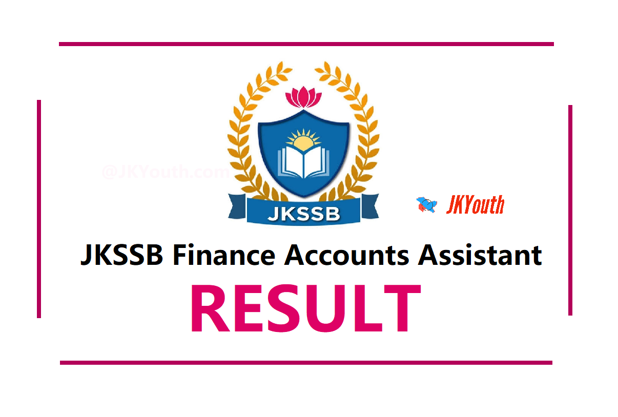 JKSSB Finance Accounts Assistant Result