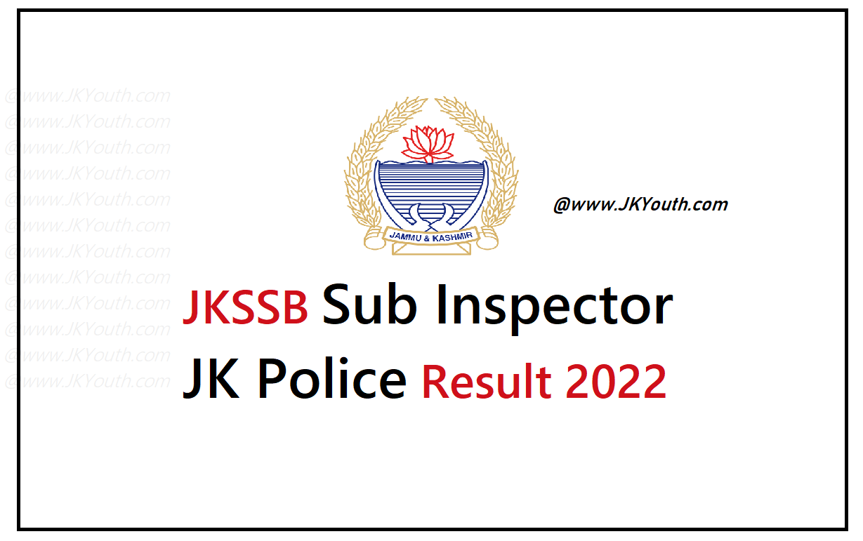 JKSSB Sub Inspector JK Police Result