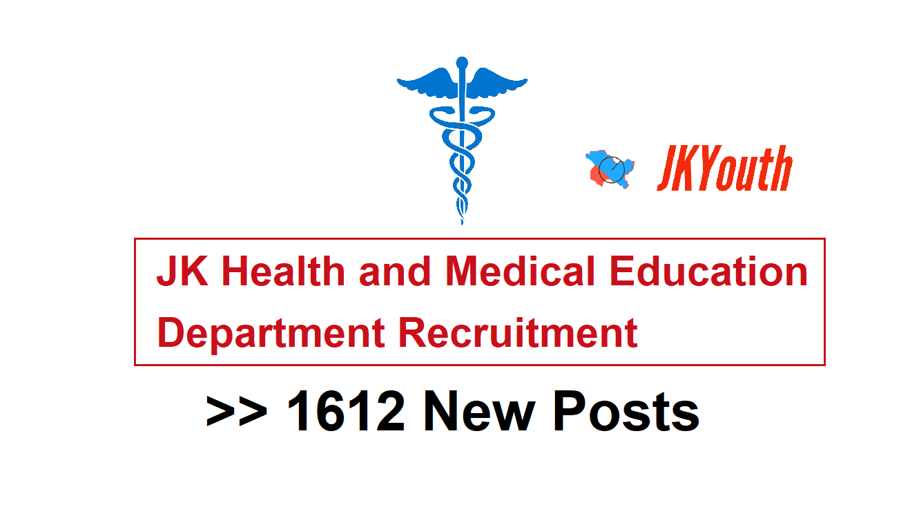 JK Health and Medical Education Department Recruitment