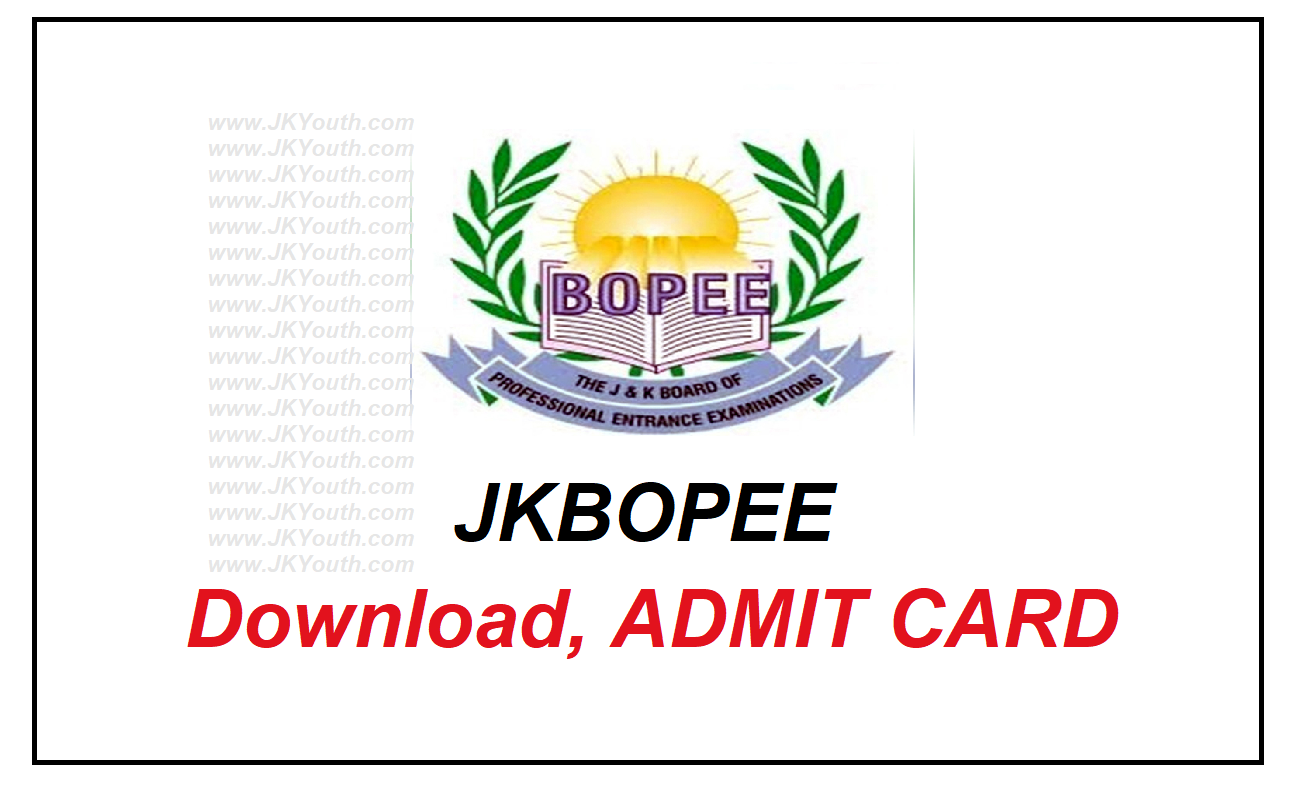 JKBOPEE Admit Card
