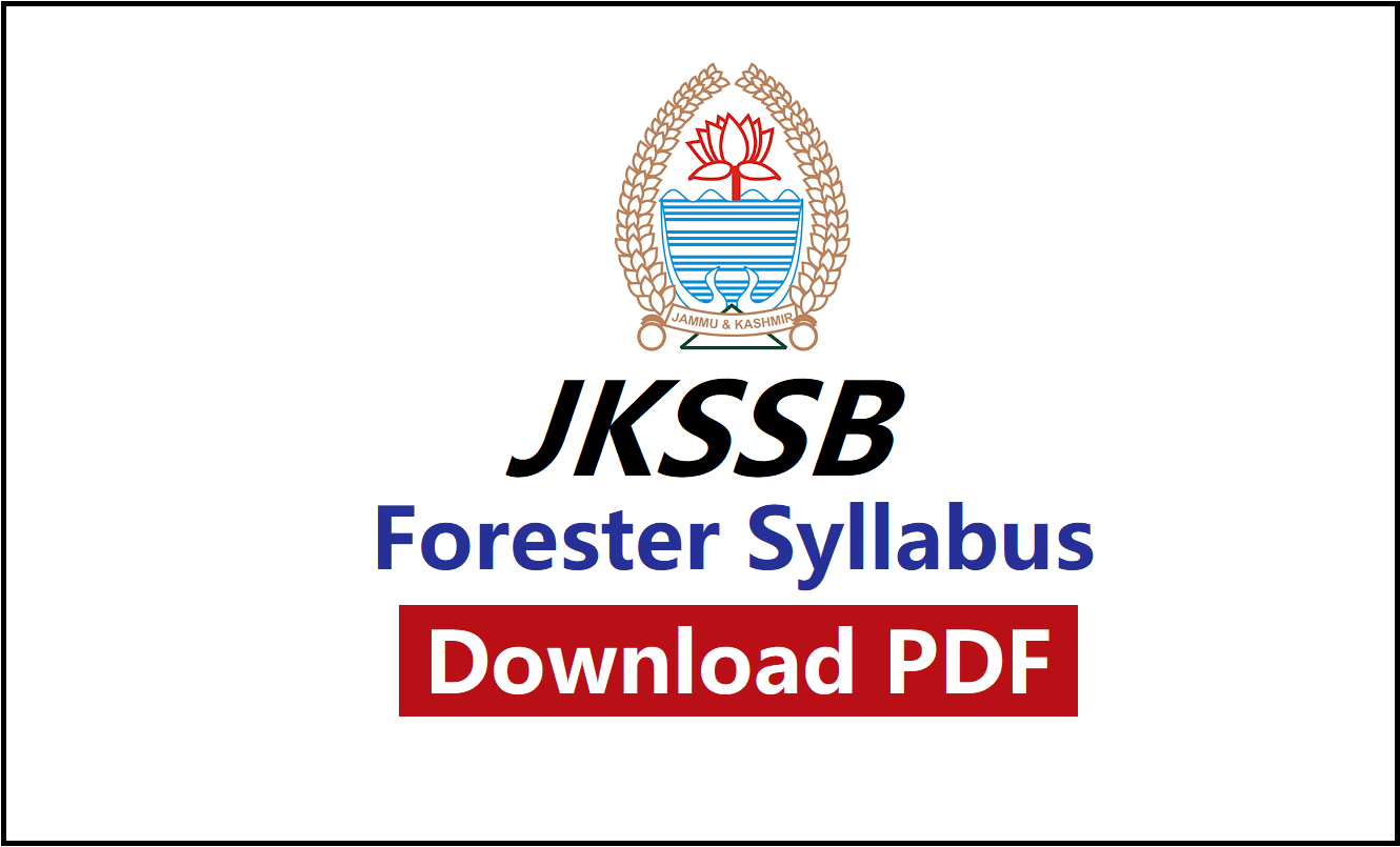 JKSSB Forester Syllabus