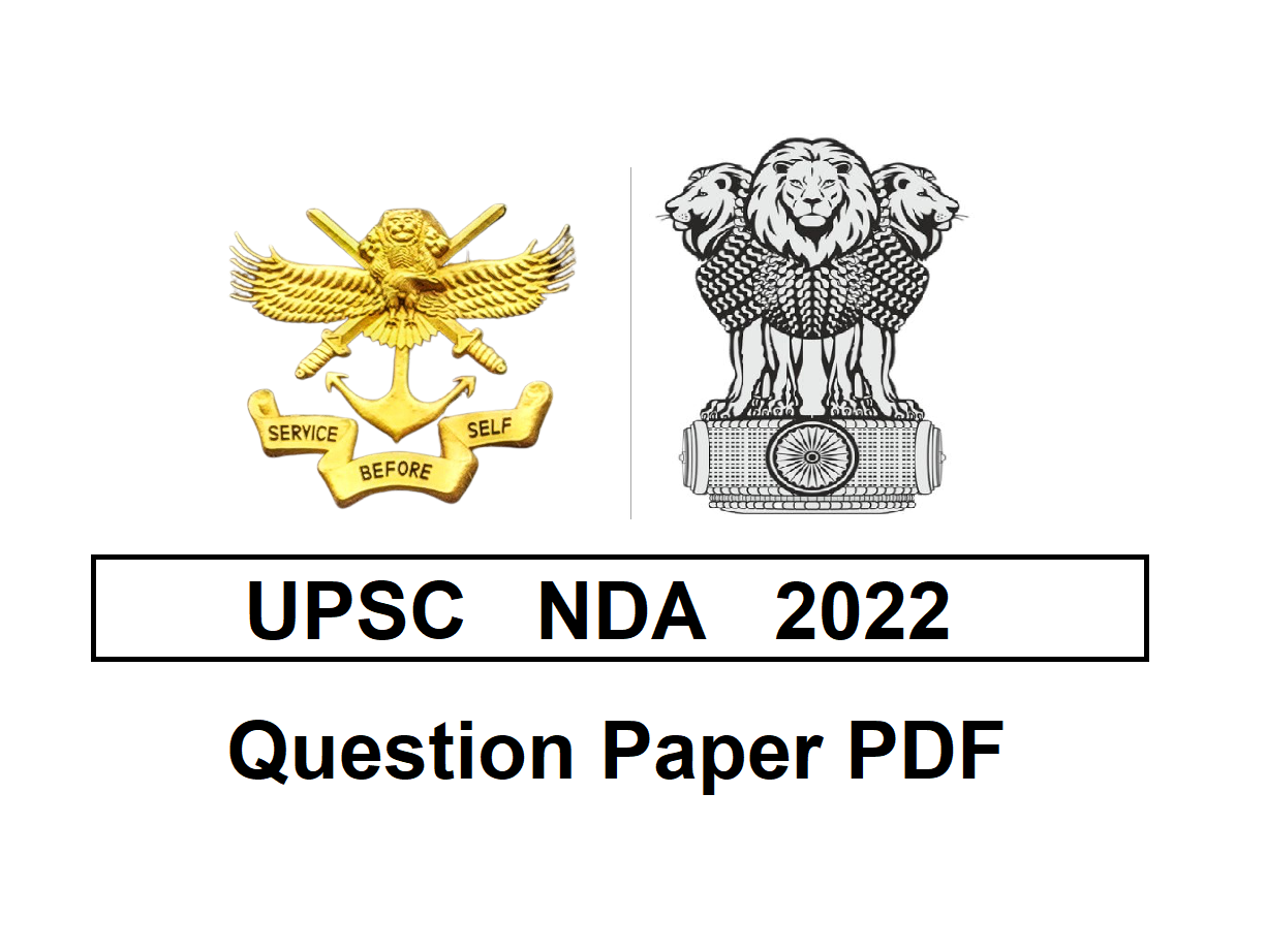 UPSC NDA question Paper 2022