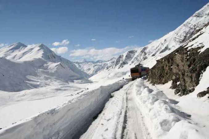 In view of frost and slippery conditions of the road* tomorrow subject to fair weather and road clearance, *only one way traffic from Kargil towards Srinagar* shall be allowed on Srinagar-Sonamarg-Gumri road.