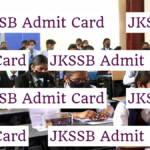 JKSSB Sub Inspector Admit Card 2022