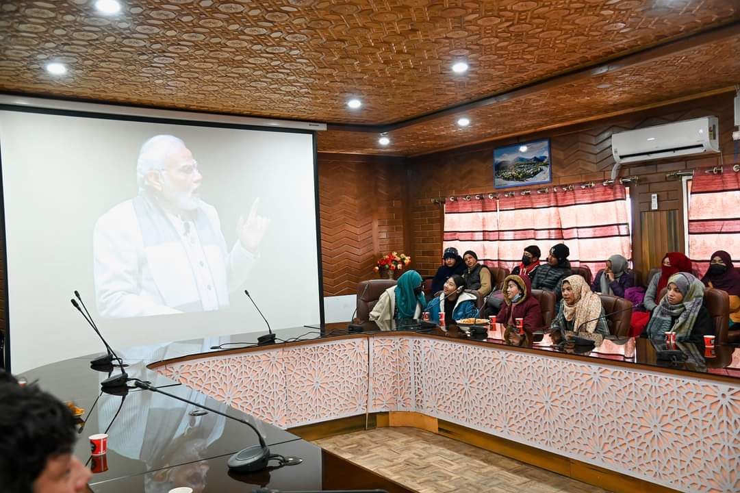 School Education Dept. Ladakh joins PM Narendra Modi's live session on Pariksha Pe Charcha 2023