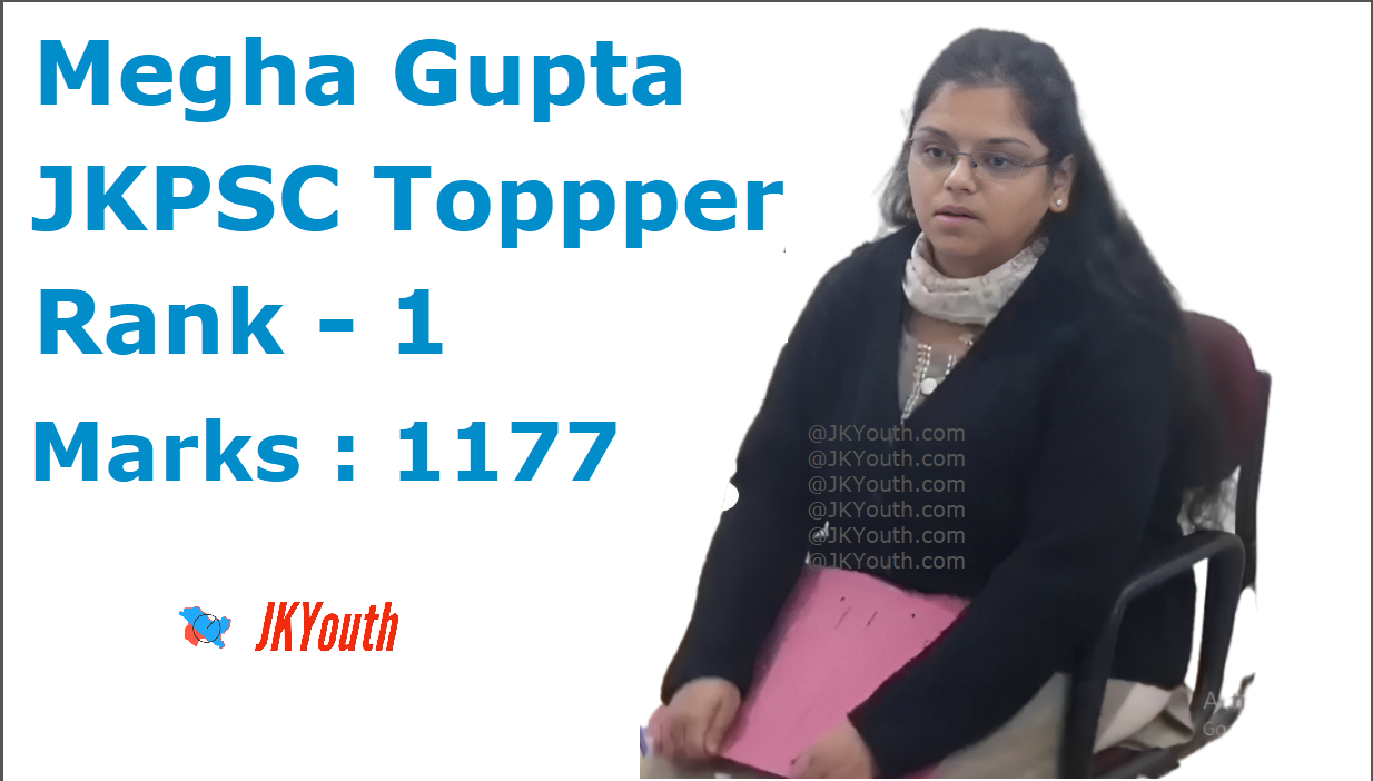 JKPSC Topper Megha Gupta from Jammu