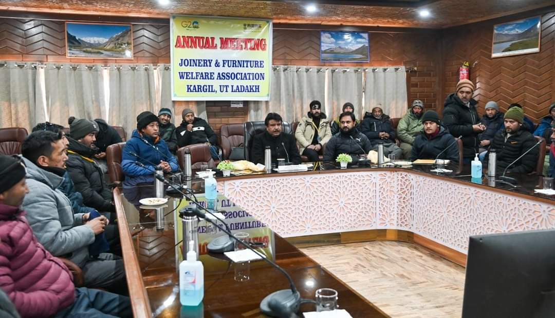 CEC Feroz Khan attends annual meeting of Joinery and Furniture Association Kargil