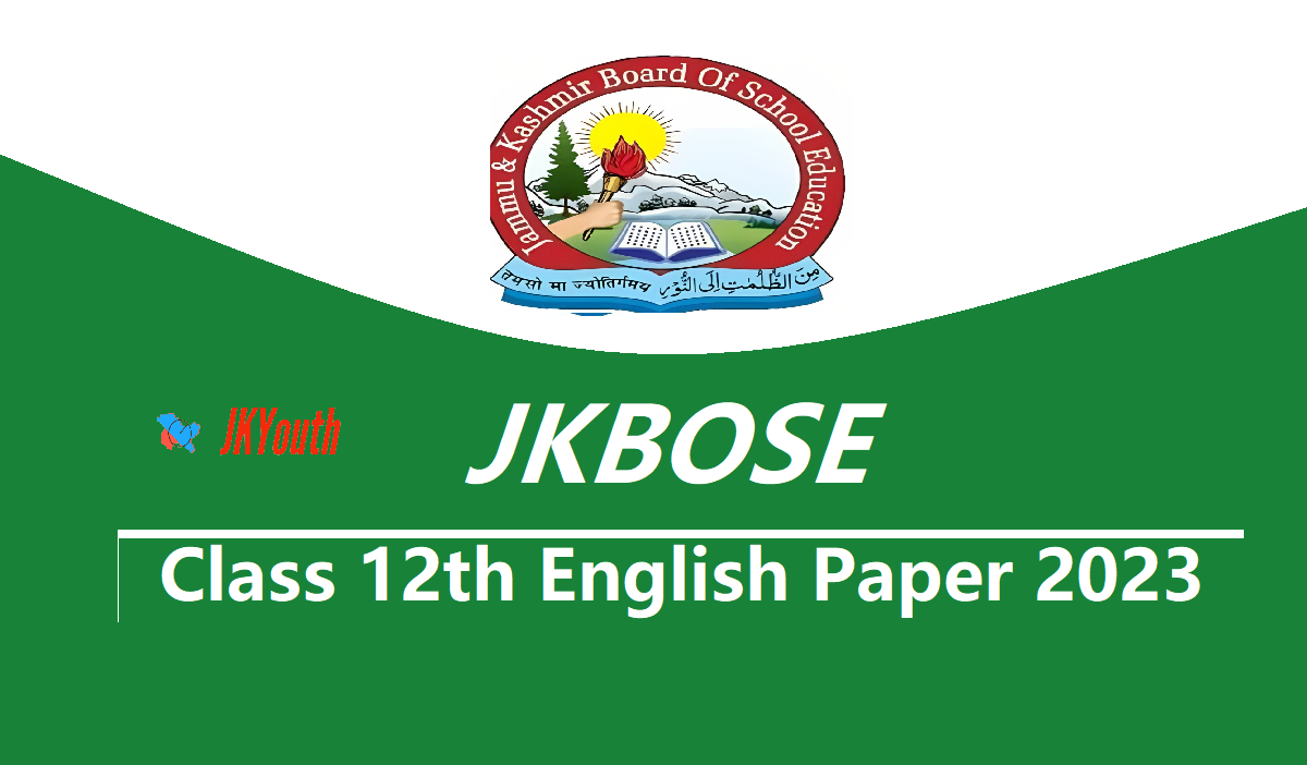 JKBOSE Class 12th English Paper