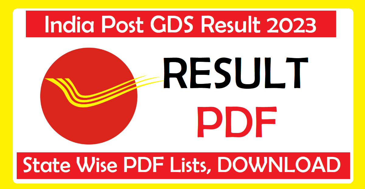 India Post GDS Result 2023